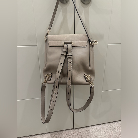 Like New Chloe Faye Leather Backpack Shoulder Bag Suede shoes purse - Picture 6 of 12